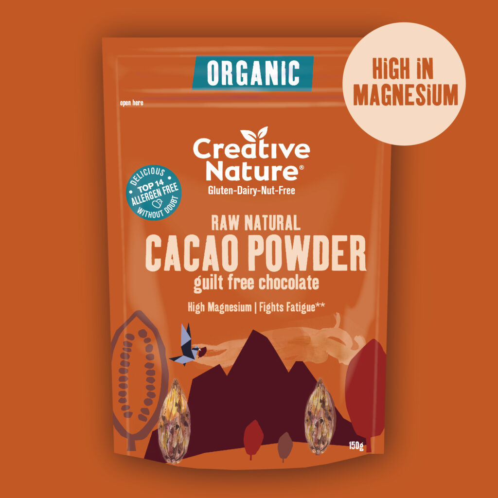 Raw Natural Cacao Powder - Vegan, Gluten Free & Soy Free