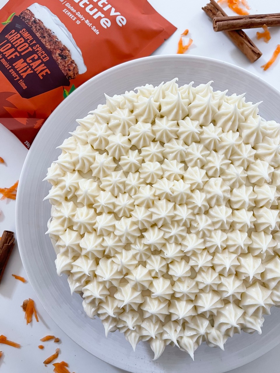 2 Tier Cinnamon Carrot Cake Dessert - Creative Nature Superfoods