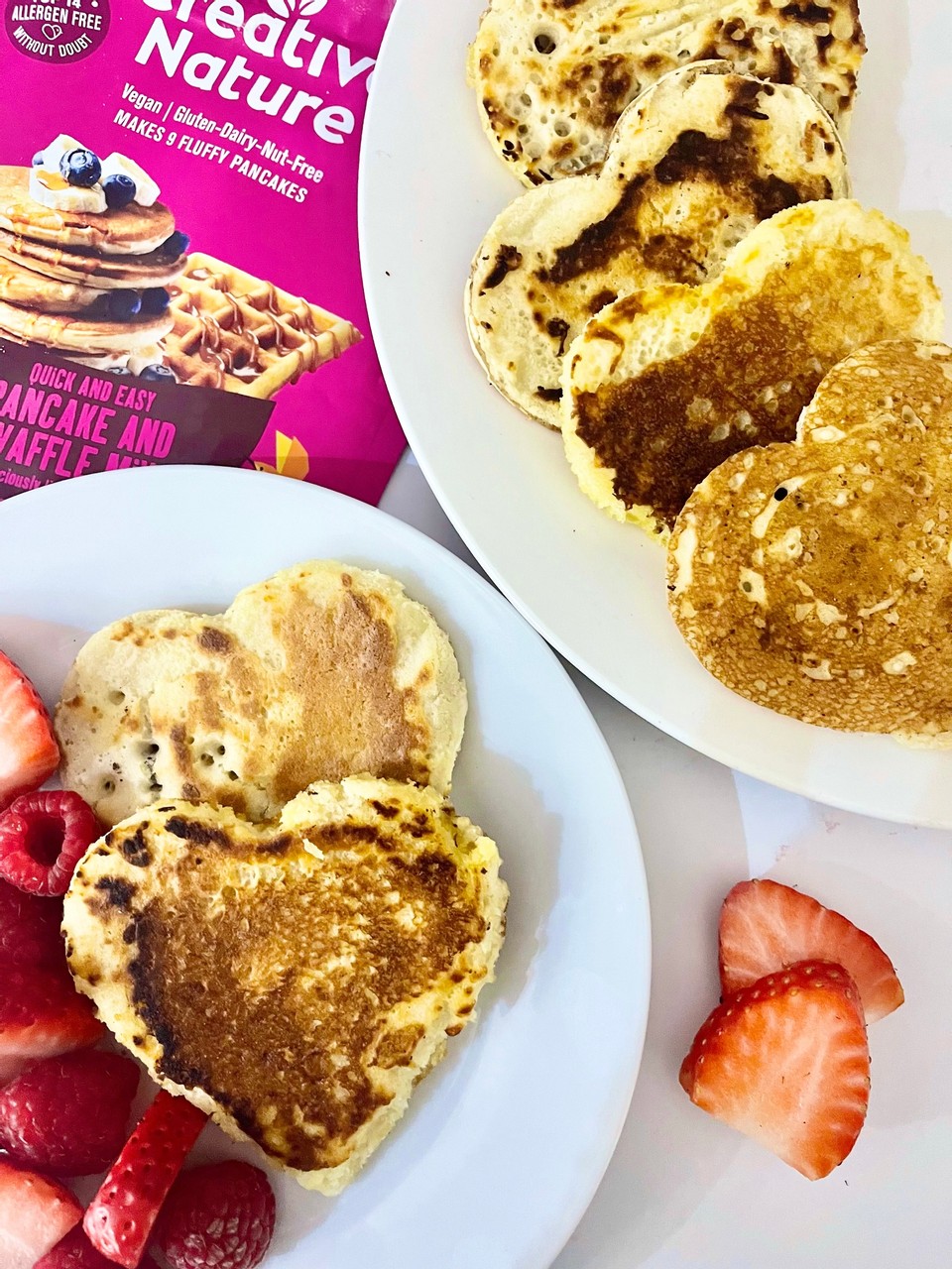 Valentines Day Morning Pancakes - Creative Nature Superfoods