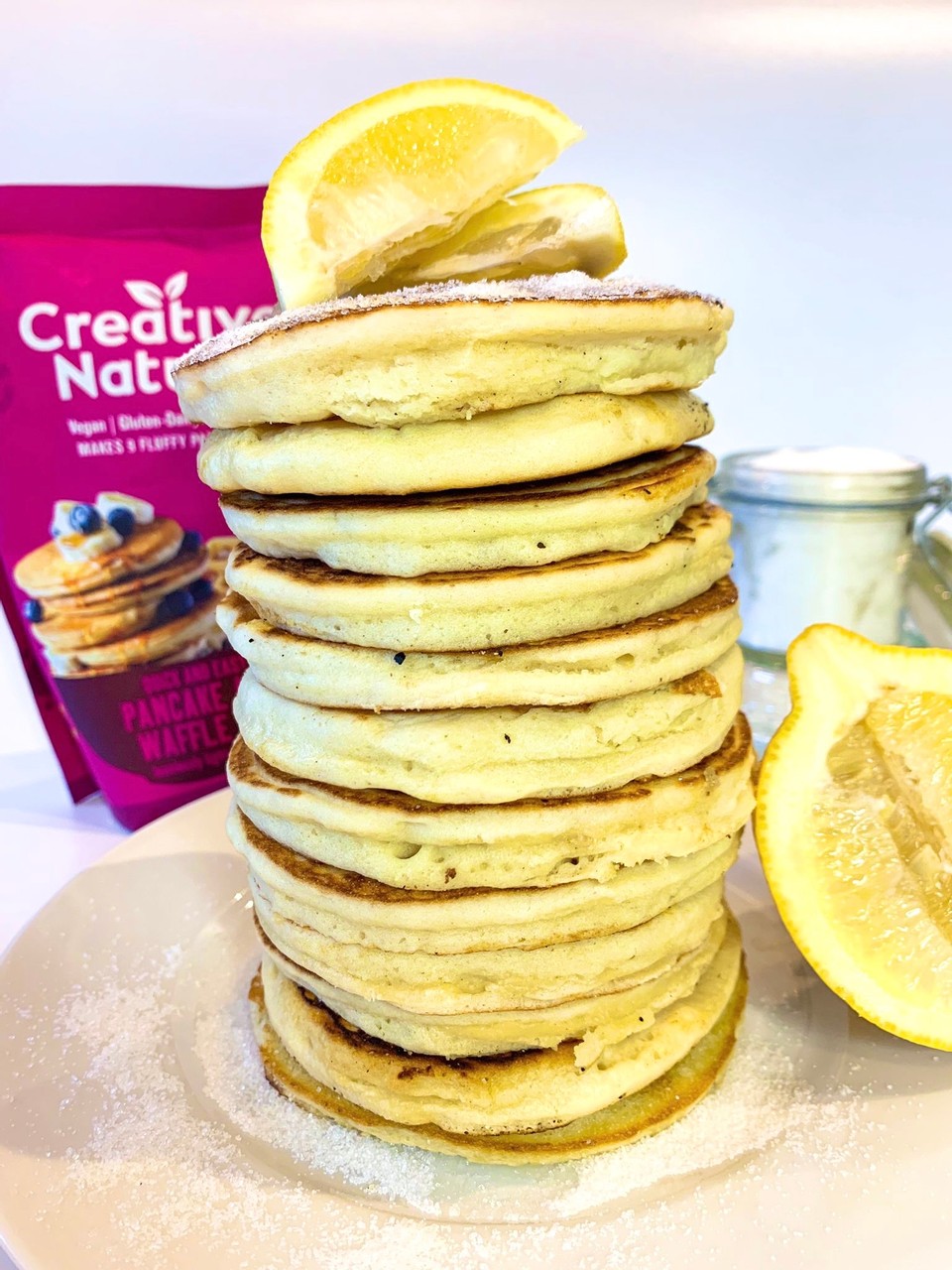 Lemon and Sugar Pancakes - Creative Nature Superfoods