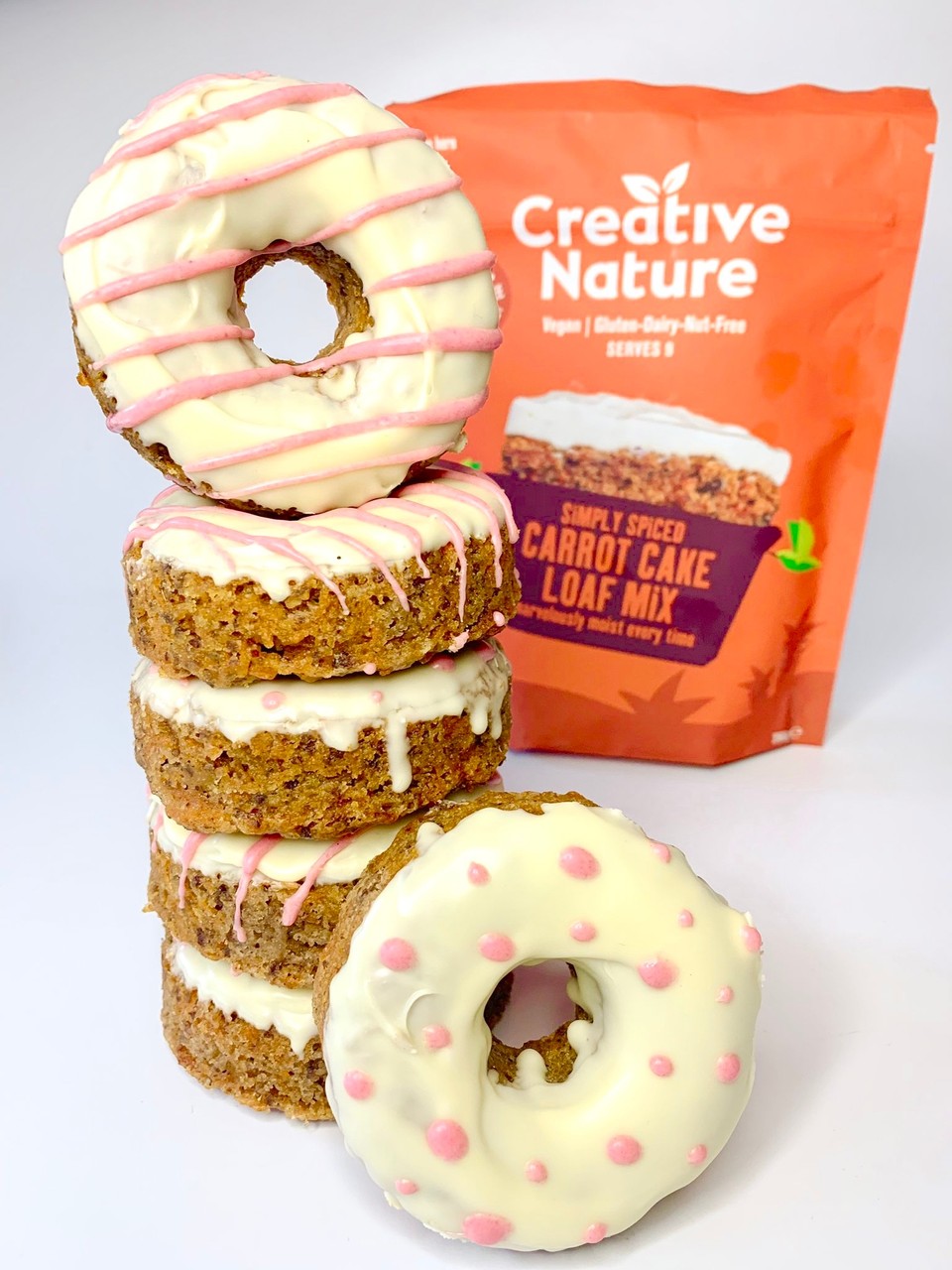 Carrot Cake Doughnuts - Creative Nature Superfoods