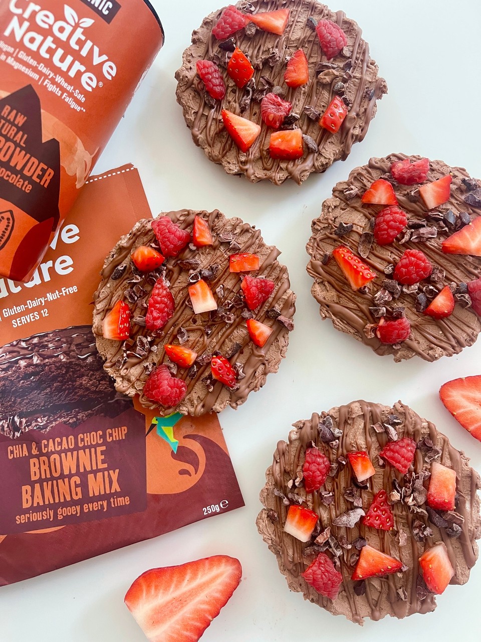 Chocolate Mousse Brownies - Creative Nature Superfoods