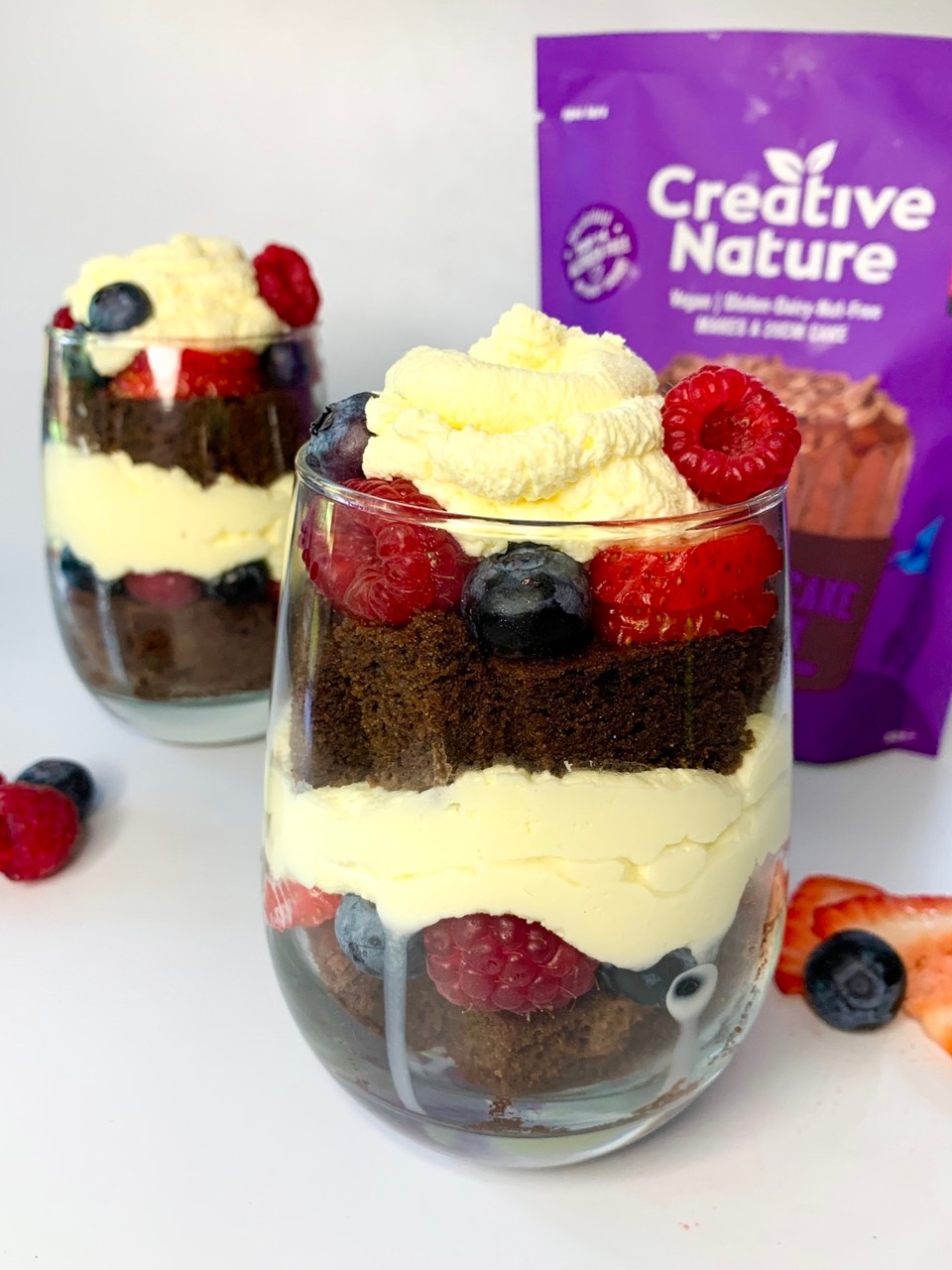 Chocolate Cake Trifle - Creative Nature Superfoods