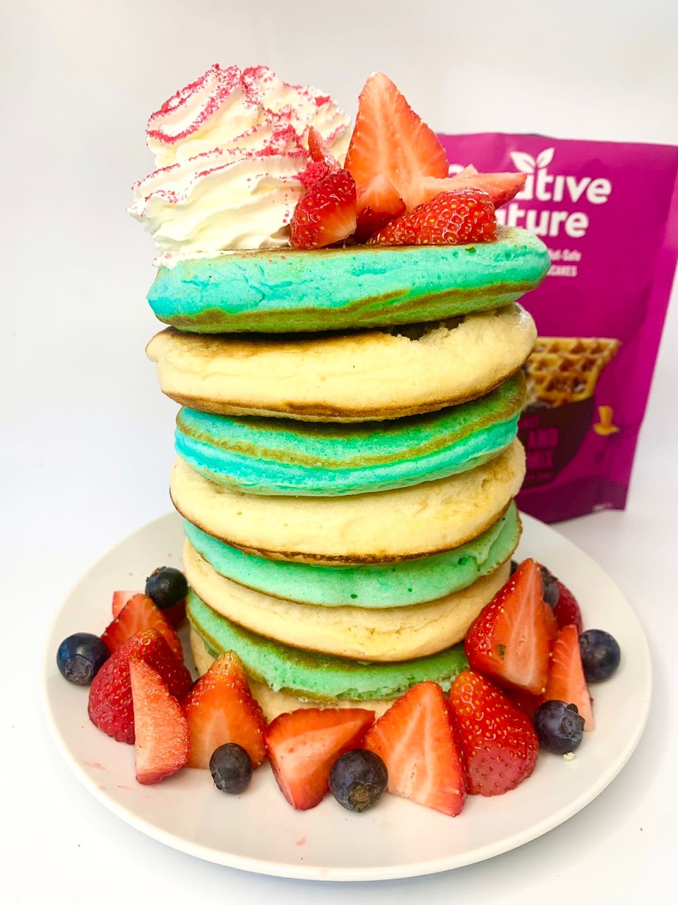 Independence day Pancakes - Creative Nature Superfoods