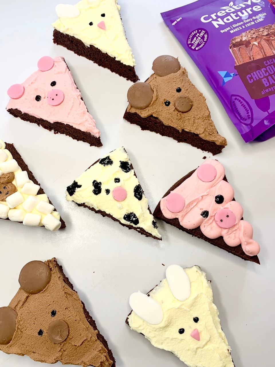 Chocolate Cake Animals - Creative Nature Superfoods