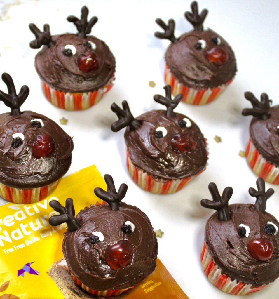 Banana Reindeer Cupcakes