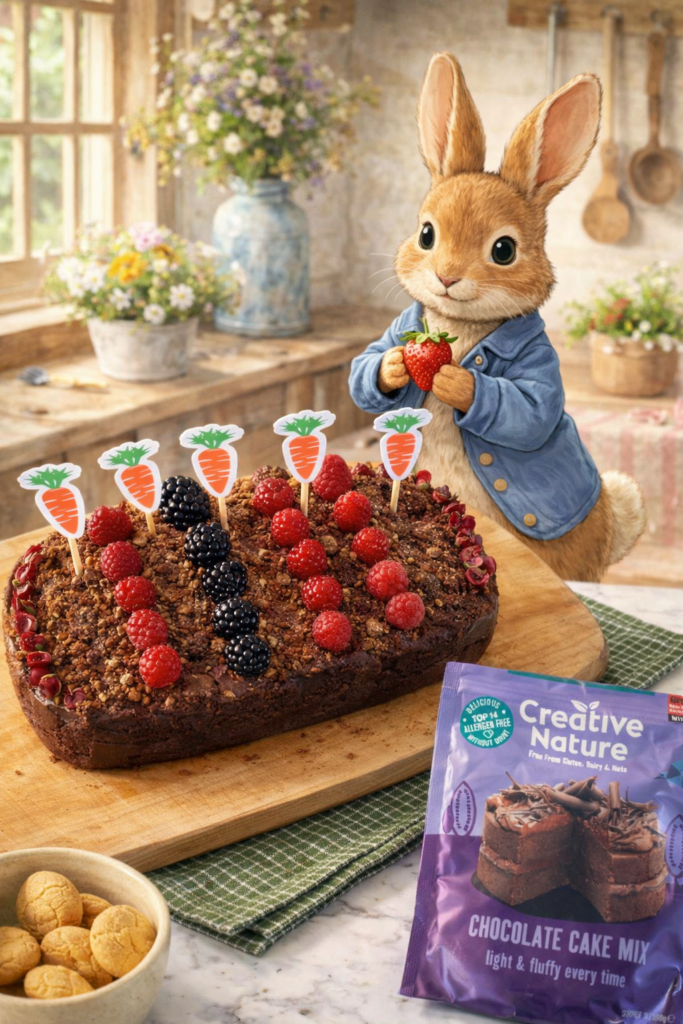 Peter Rabbits Carrot Patch Cake