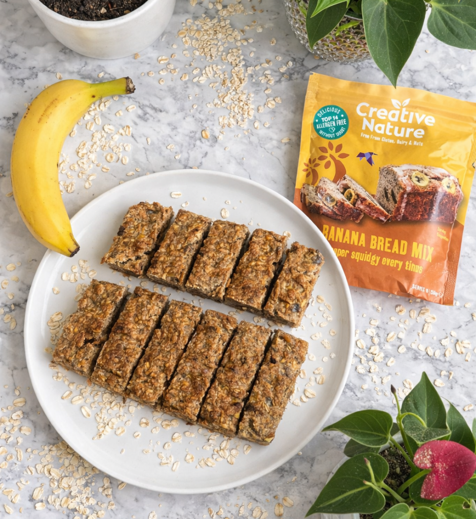 Banana Bread Breakfast Bars