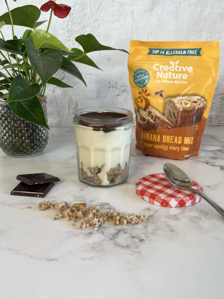 Banana Bread Cheesecake jar