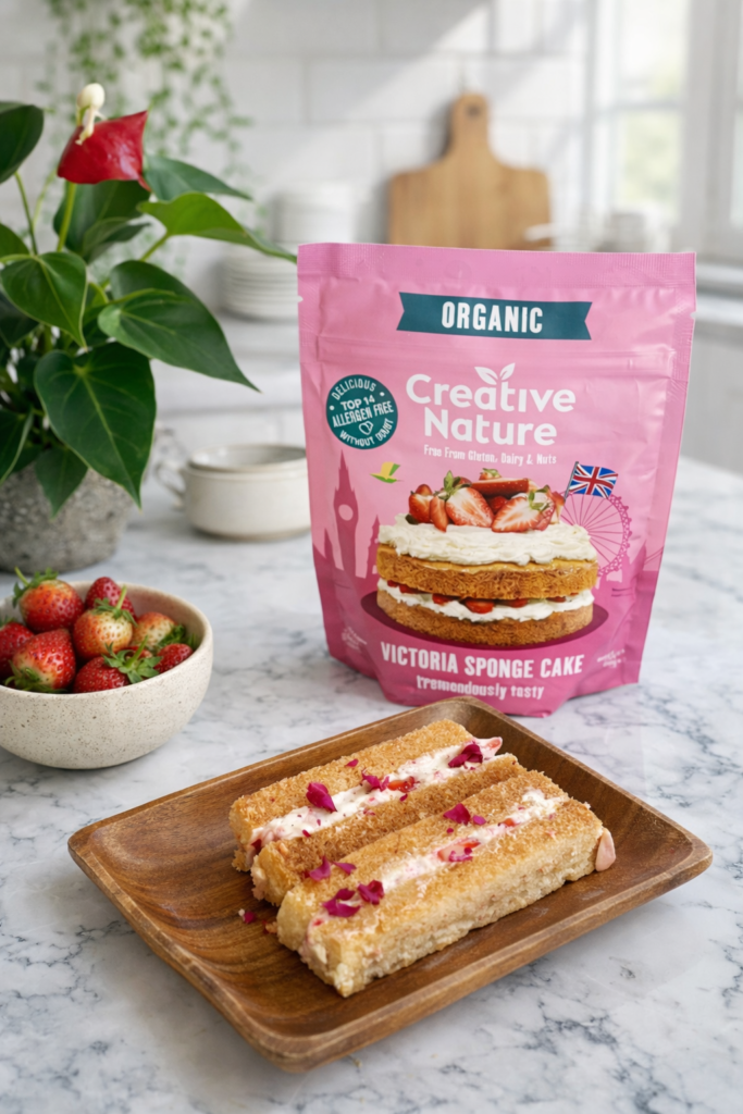 Victoria Sponge Strawberry Shortcake Ice Cream Sandwiches