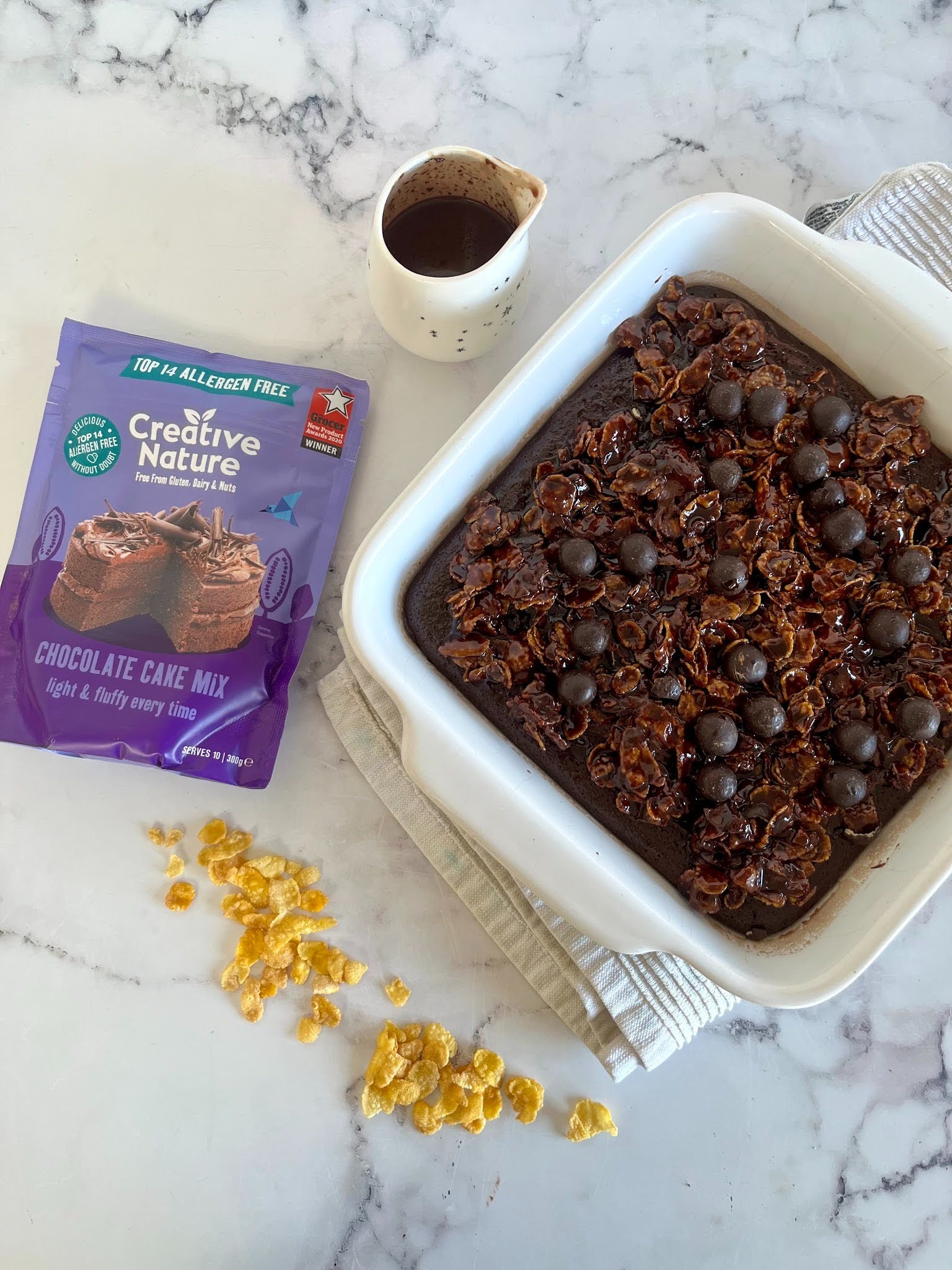 Viral Chocolate Crunch Cake - Creative Nature Superfoods