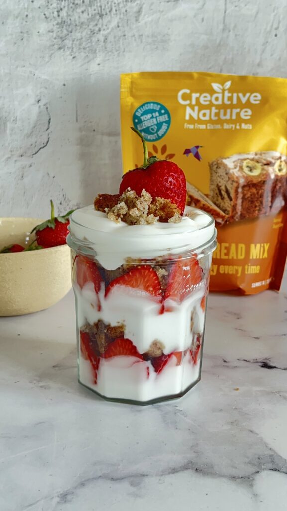 Banana Bread Berry Eton Mess