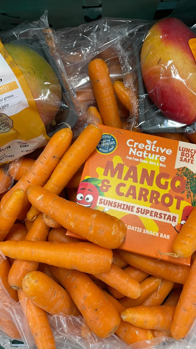 There’s a new intruder in @tesco fruit & veg aisle… and it’s not what you’d expect. 👀 Our Mango & Carrot kids snack bars have blended right in with the fresh produce but don’t be fooled, they’re the only ones wrapped and ready to snack!

Made fruit and veg, these bars are naturally delicious and perfect for little ones. No added nonsense just a wholesome, on-the-go snack they’ll actually want to eat. They’re also PERFECT for school lunch boxes as well!! 

Keep your eyes peeled next time you shop in the free from aisle in Tesco, you may find your new favourite bar. 🥕🥭 

⁠⁠⁠#Creativenature #Deliciouswithoutdoubt #Glutenfree #DairyFree #WheatFree #NutFree #allergyuk #allergyfree #allergyfriendly #coeliac #lowfodmap #dairyallergy #wheatallergy #nutallergy #peanutallergy #eggfree #top14free #top14allergens #top14allergenfree